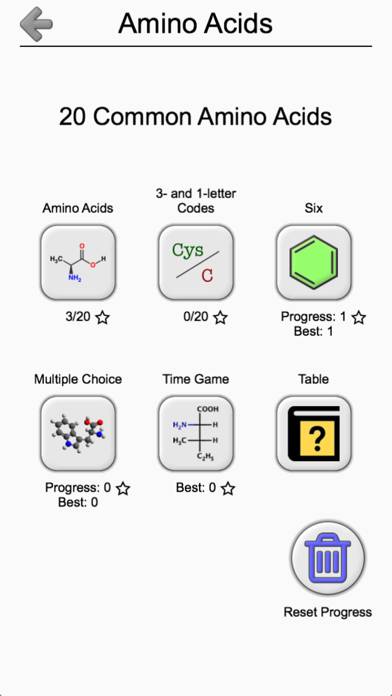 Amino Acids: Quiz & Flashcards Captura de pantalla de la aplicación #3