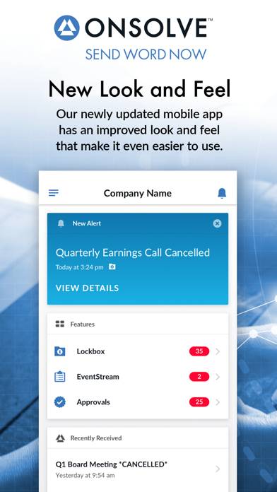 OnSolve Send Word Now Mobile App screenshot #1