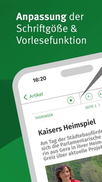 Thüringer Allgemeine E-Paper App screenshot #3