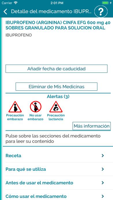 Medicamento Accesible Plus Captura de pantalla de la aplicación #5