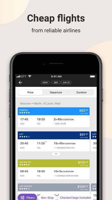 OneTwoTrip Flights and Hotels Скриншот приложения #2