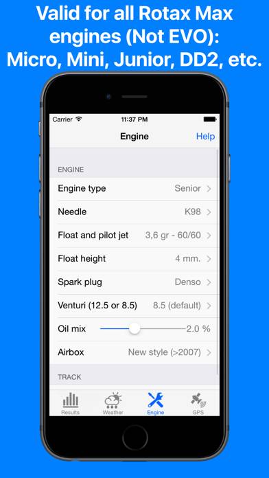 Jetting Max Kart for Rotax Max App screenshot #3
