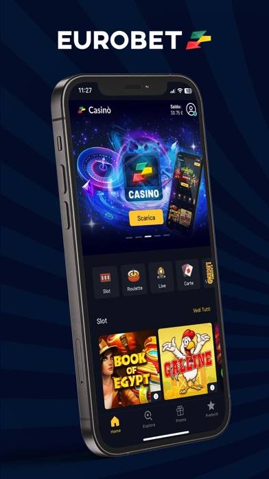Eurobet Casino – Slot Roulette Schermata dell'app #1