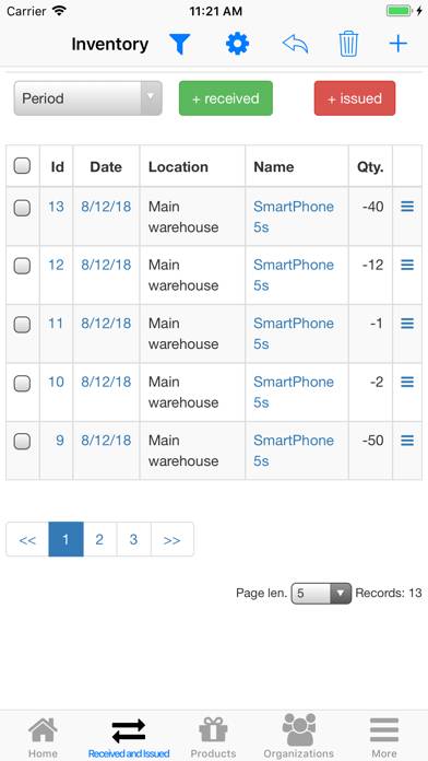 Nano Inventory Captura de pantalla de la aplicación #2