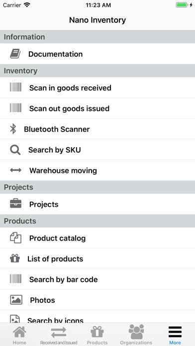 Nano Inventory Captura de pantalla de la aplicación #6
