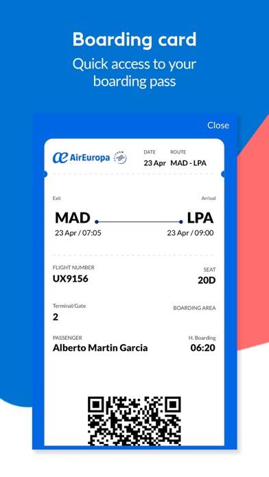 AirEuropa for mobile Captura de pantalla de la aplicación #4