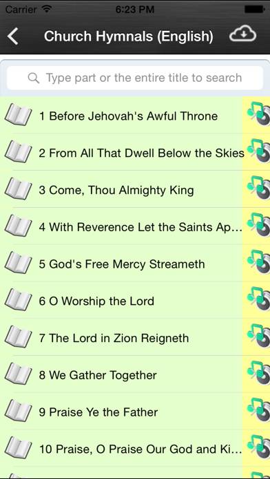 SDA Hymnals With Tunes App screenshot #2