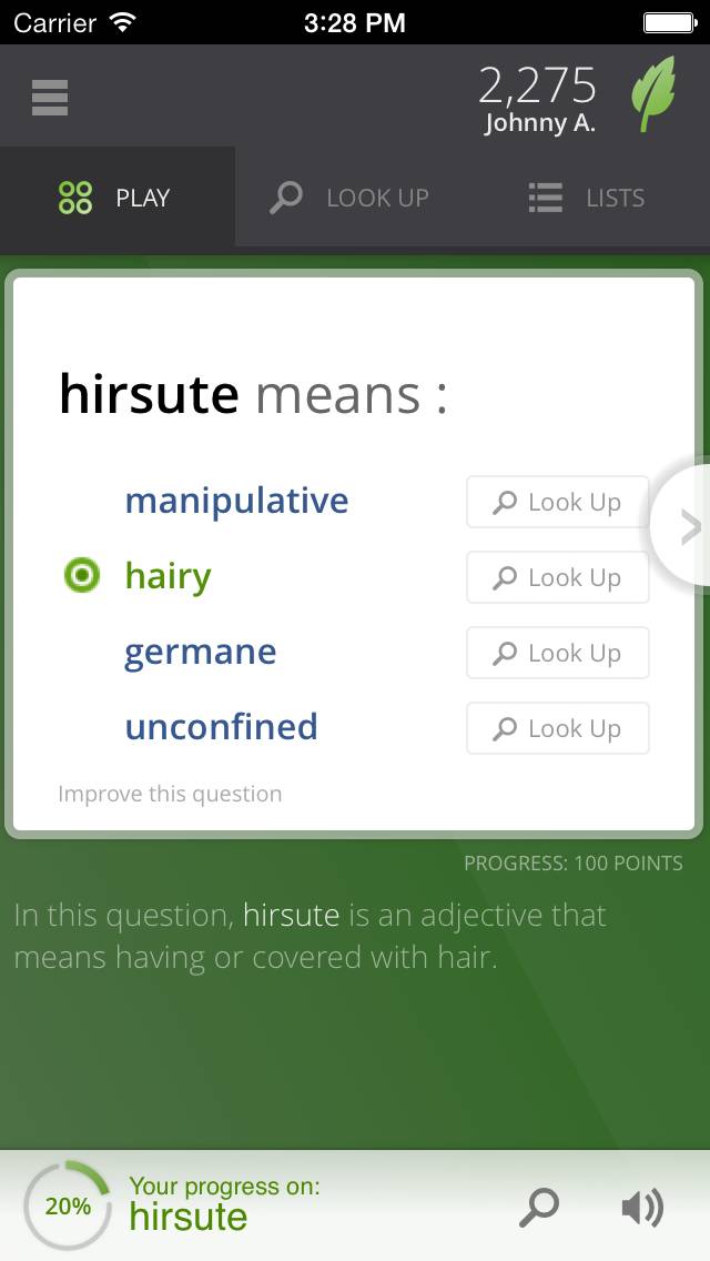Vocabulary.com Captura de pantalla de la aplicación #1