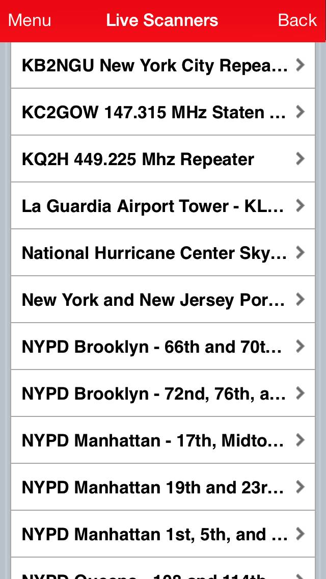 Listen Live to Police, Fire, EMS, Airport Tower Controller and Port Scanners with over 4,000 Channels App skärmdump