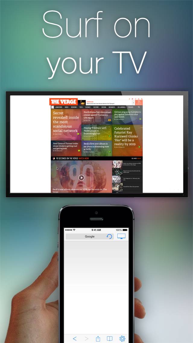 Web for Apple TV Captura de pantalla de la aplicación #1