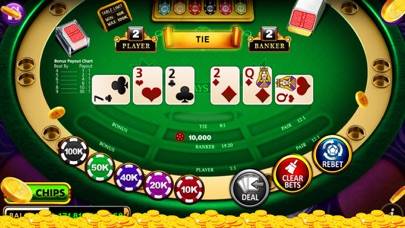 Baccarat game screenshot