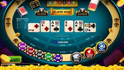 Baccarat game screenshot