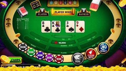 Baccarat game screenshot