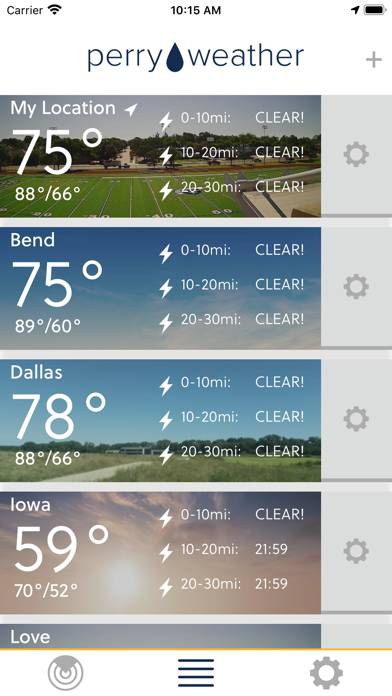 Perry Weather-Lightning Alerts App screenshot #1