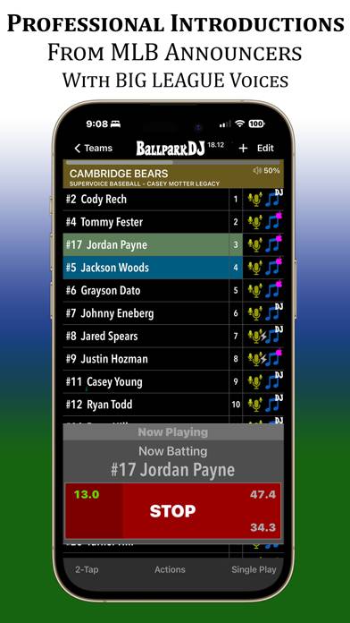 BallparkDJ Walkout Intros App screenshot