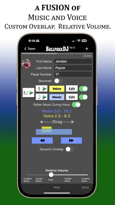 BallparkDJ Walkout Intros App screenshot