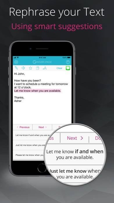 Ginger Writer App screenshot #3