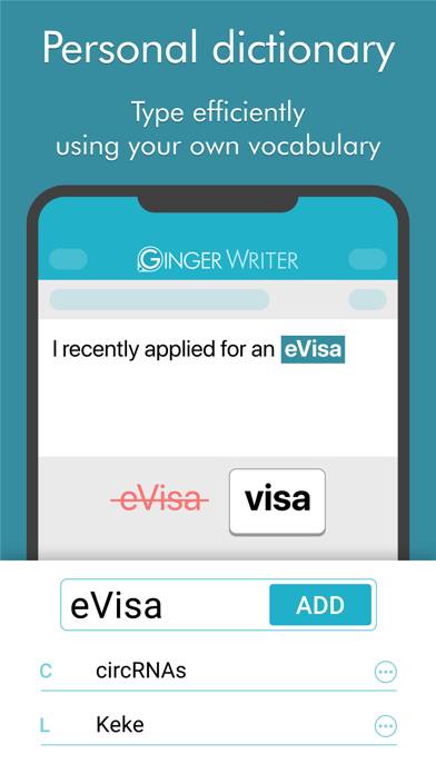 Ginger Writer Schermata dell'app #5