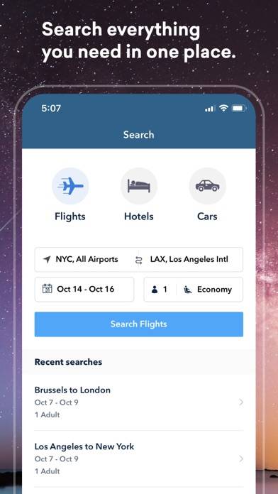 Skiplagged: Flight Booking Captura de pantalla de la aplicación #4