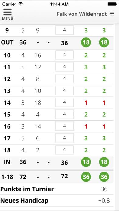 PC CADDIE Golf Club App App screenshot