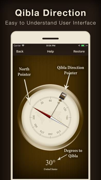 Qibla Compass (Kaaba Locator) Capture d'écran de l'application #3
