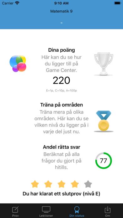 Matematik 9 App skärmdump