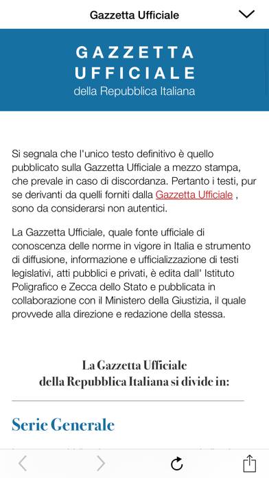 Gazzetta Ufficiale App screenshot #2