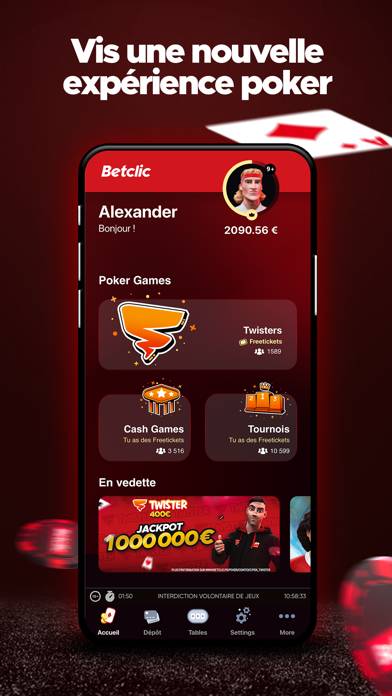 Betclic Poker En Ligne Capture d'écran de l'application #1