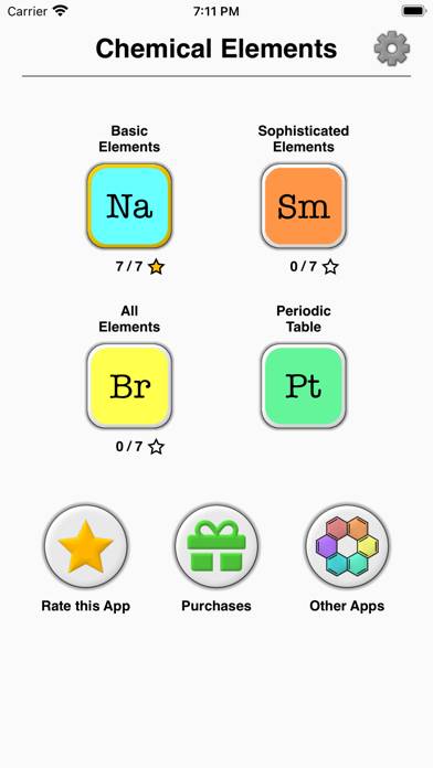 Elements & Periodic Table Quiz Captura de pantalla de la aplicación #4