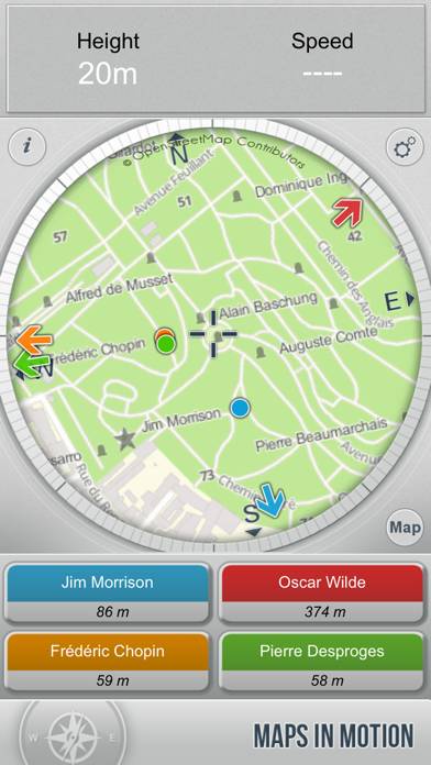 Père Lachaise Cemetery : Interactive Map Bildschirmfoto