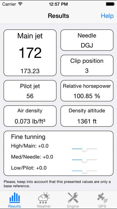 Jetting CR125 Shifter Kart App screenshot #1