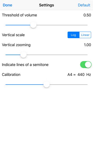 Audio Spectrum Monitor Schermata dell'app #2