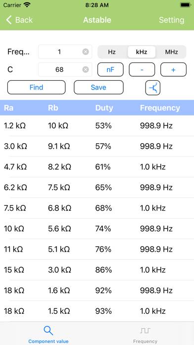 Timer 555 Calculator Pro App screenshot