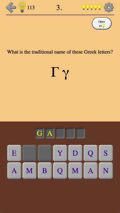 Greek Letters and Alphabet 2 Скриншот приложения #2
