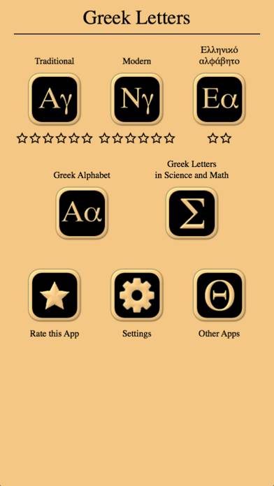 Greek Letters and Alphabet 2 Captura de pantalla de la aplicación #3