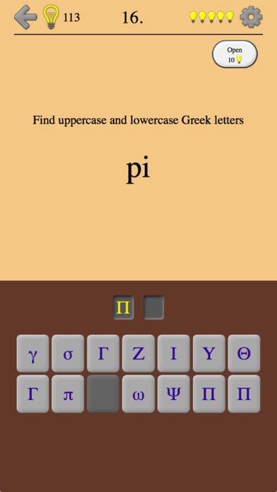 Greek Letters and Alphabet 2 Скриншот приложения #5