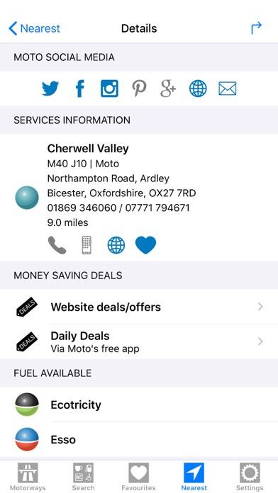 Motorway Services GB App screenshot #2