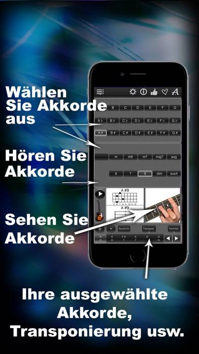 120 E-Bass-Akkorde LR App-Screenshot