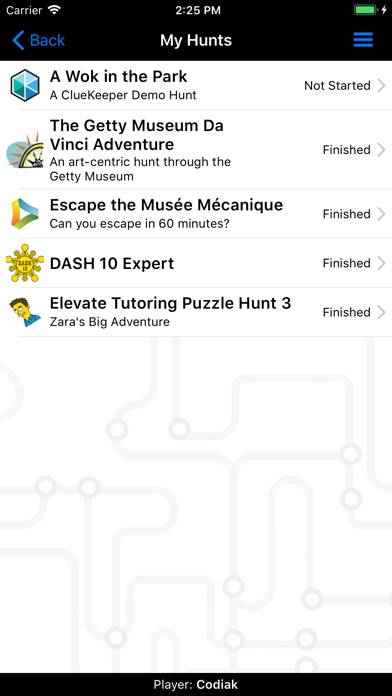 ClueKeeper App skärmdump #2