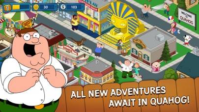 Family Guy The Quest for Stuff skärmdump av spelet