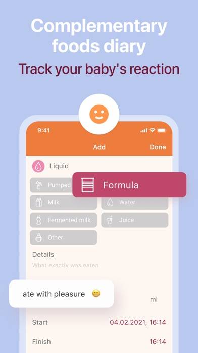 Breastfeeding Newborn tracker Captura de pantalla de la aplicación #4