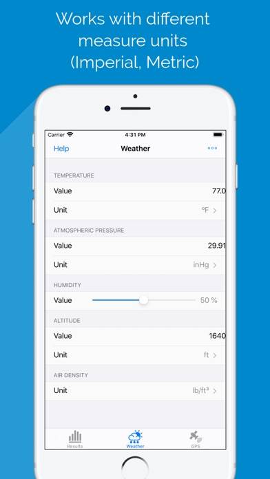 Air Density & RAD meter PRO App screenshot #3