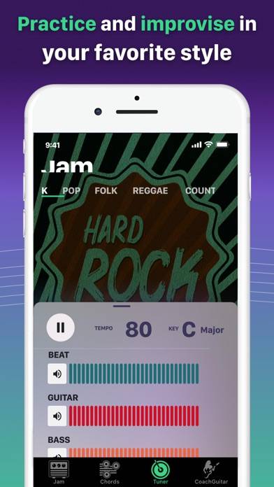 Guitar Tuner Easy tune chords Captura de pantalla de la aplicación #5