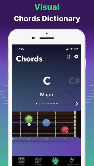 Guitar Tuner Easy tune chords Captura de pantalla de la aplicación #6