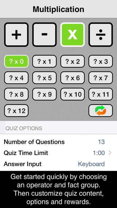 TeachMe: Math Facts Captura de pantalla de la aplicación #2