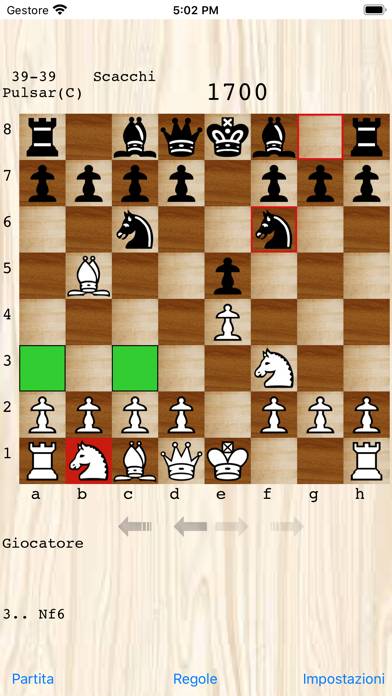 Il Motore di Scacchi Pulsar schermata del gioco