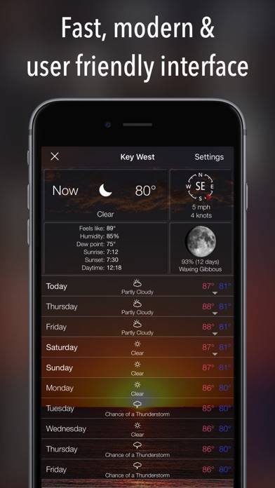 10 Day NOAA Weather plus App skärmdump #4