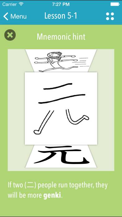 GENKI Kanji Cards for 2nd Ed. Captura de pantalla de la aplicación #1