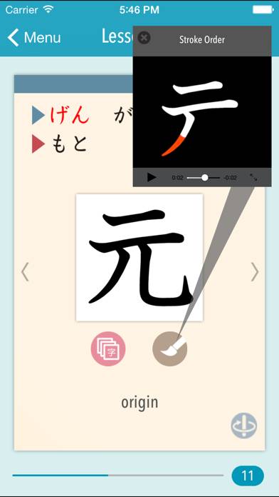 GENKI Kanji Cards for 2nd Ed. Captura de pantalla de la aplicación #3