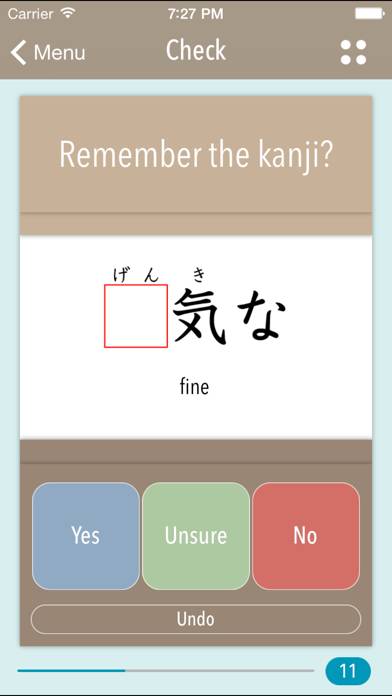 GENKI Kanji Cards for 2nd Ed. Captura de pantalla de la aplicación #4